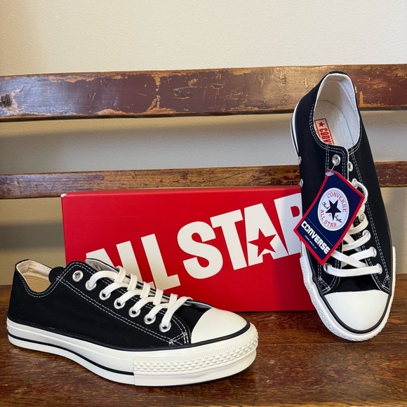 Converse Canvas All Star J OX Black Lo Made in Japan Sneakers Classic Shoe Low - Picture 13 of 15